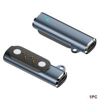 Bone Conduction Headphone USB-C Charging Adapter Aluminium Alloy Charger for POLVCDG/SHEYIN/HeyCute/MONQIQI/SENGIRNY X6 mėlyna