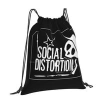 Social Distortion School Bag Big Capacity Backpack Laptop Social Distortion Musicband Legends OneSize black
