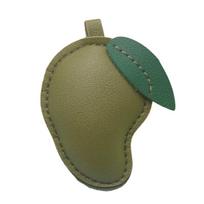Mangos Key Rings Soft Leather Handmade Decorative Charm Key Organizers Leather Texture Suitable for Backpacks Travel žalia
