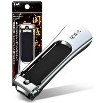 Kai Corporation Seki Magoroku Nail Clippers Type Stainless for Hands and Feet 103, Steel, Unisex, black