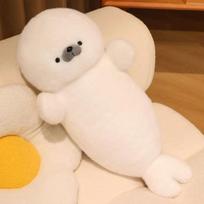 Sleep Hug Seal Cute Ocean Pet Plush Toy Animal Doll Seal Pillow Birthday Gift Female 70cm white