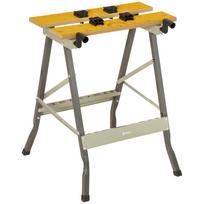 4-in-1 Work Bench, Folding Clamp Table w/ 4 Adjustable Clamping Pegs for DIY Home Garage, Grey 62.5 x 60.5 x 78.5 cm