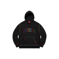 Supreme Big Stitch Hooded Sweatshirt 'Black' Men's SUP-FW20-220 L black