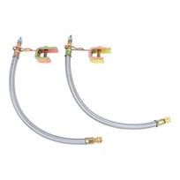 2PCS Rust-Proof Aluminum Alloy Car Tire Valve Extension Stems High Quality Universal Auto Parts for SUV RV Trailer 18CM beige