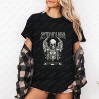 System of A Down Retro Music Classic Sportswear Casual Men's and Women's Universal Round-neck T XS black