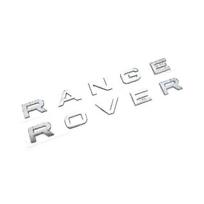 Chromuotas Sidabrinis Range Rover Priekinės Grotelės Variklio Dangčio Ženklelis Emblema Variklio Dangčio Ir Galinio Bagazines Dangčio Raidės Ženklelis (2 vnt. pakuotė)