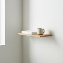 Plaukiojanti medinė lentyna Montavimas be varžtų Montuojama ant paviršiaus Lentyna Lengva montuoti 30*15cm_Walnut gray