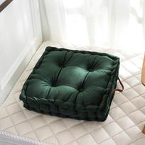 Nordic Square Velvet Cushion Futon Japanese Tatami Stool Bay Window Pad Bohemian Mat Seat Office Chair Sofa Floor Cushions gray
