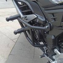 Loncin 250RR LX250GS-3 Crash Bar Reinforcement: Anti-Fall, Bumper Spring Head, Competition Bar Modification. gray
