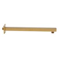 Wall Mounted Shower Arm Stainless Steel Quadrate Shower Head Extension Arm Shower Arm Pipe Gold beige