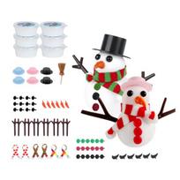 Build A Snowman Kit Air Dry Clay Snowman Christmas Crafts for Kids I