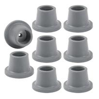 Dušo kėdės pėdelių rinkinys (8 vnt.) geresniam stabilumui ir saugumui 28mm gray