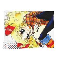 Candy Candy Anime Manga Blankets Soft Warm Flannel Throw Blanket Cover for Bed Living room Picnic Travel Home Sofa 80x120cm beige