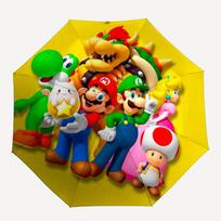 1pc Super Mario Bros Auto Personality Cute Umbrella 8-Bone Design Compact Gear for Outdoor Travel, Perfect Helloween Chrismas Gift for Friends or Fami yellow