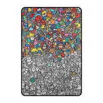 150x100cm Dažomas pledas Skalbiamas sofos užtiesalas Minkšti pledai berniukams, mergaitėms, šeimoms, rankdarbių mėgėjams, ikimokyklinukams, gimtadieniui, šventei gray