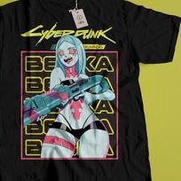Cyberpunk Edgerunners T-Shirt, Anime Neon Graphic Tee, Futuristic Streetwear Shirt, Otaku Gift, Sci-Fi Anime Clothing M blue