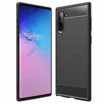 Case for Samsung GALAXY NOTE 10 SILICONE MATTE BLACK BACK + GLASS