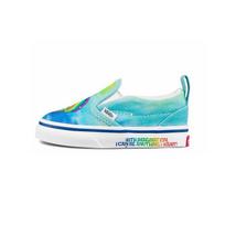 Vans Slip-On SpongeBob SquarePants X Velcro Toddler 'Imaginaaation' VN000UBSZAW 26.5 blue