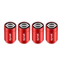 For Nissan GFJ33Nissan Car Tire Wheel Valve Caps Cover Suede Car Key Chain Ring Keychain  For Nissan Juke Leaf Qashqai Patrol Pathfinder X-Trail red