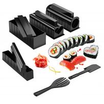 10Pcs/Set DIY Sushi Making Kit Kitchen DIY Sushi Tools Rice Roll Molds black