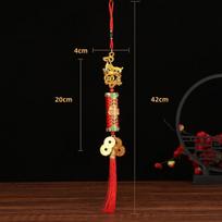2027 Year of the Goat Wall Hanging Ornament Cute Pattern Auspicious Lucky Decor for Home New Year Celebration Housewarming A2 brown