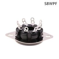 1Pc 8Pin Bakelite Tube Socket Base S8Wpf Bakelite Gilded For  Kt88 6550 6Sn7 El34 Vacuum Tube Amplifier S8WPF