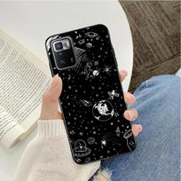 Phone Case For Xiaomi Redmi Note 11 10 Pro Note 8 Pro 9Pro Note9 9S 10S 9T Redmi 10 9C 9A Cartoon Space Planet Funda Coque Case Redmi 9C black