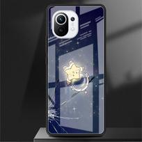 Glass Case For Xiaomi Poco X3 NFC 11 Lite 11T F3 M3 For Redmi Note 11 10 9 8 Pro 10S 9S 9A 9C Phone Cover Astronaut Redmi Note 9S gray