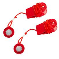 2 vnt.bėgimo takelio magnetinis saugos raktas, bėgimo takelio magnetinis saugos jungiklis, apvalusbėgimo takelio saugos rakto keitimas red