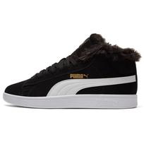 Puma Smash V2 Warmth Shock Absorption Durable Mid-Top Sneakers Women Sneakers Black 385005-01 35.5 white