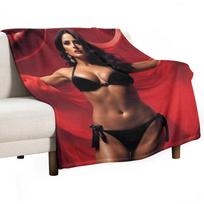Salma Hayek Throw Blanket Large Soft Beds manga Sleeping Bag Blankets 30x40in black