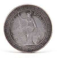 1911 M. Senovinės Antikvarinės Sidabrinio Dolerio Monetos Vieno Dolerio Sidabrinės Monetos Kolekcija Antikvarinis Doleris 4.7cm sidabras