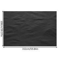 Fireproof Hearth Mat Fire Pit Mat Half Round Fireproof Hearth Rug Anti-Slip Area Rug Resistant Pad for Outdoor indoor Kitchen black