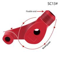 1Pcs Durable Manual Pipe Bender Steel Portable Tube Bending Forming Tool SH SC ST Head Wiring Conduit Bender Hand Tool red