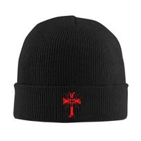 Knights Templar  Beanie Hats  Bonnet Hats Men Women Casual Kpop Skullies Beanies Spring Design Head Wrap Caps One Size black