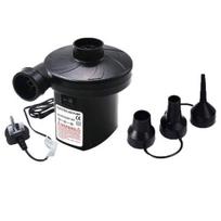 AC Electric Air Pump Inflatable Inflator UK Boat Pool Quick Mattress Bed Plug black