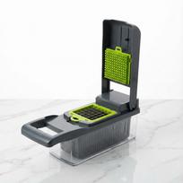 16-in-1 Vegetable Chopper PE+ABS Multi-Blade Kitchen Gadget for Home Cooking & Meal Prep žalia