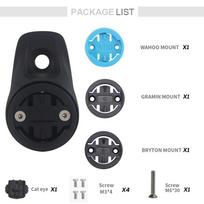 Syncros 10°down Computer Mount for Garmin, Wahoo, Bryton, Fraser Ic, Sl, Wc, DC, XC Handlebars, Cockpit Xc Stem, 1.5, 2.0 MOUNT gray