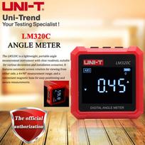 UNI-T Digital Angle Meter LM320C/4×90° Angle Measurement/Three-Sided Magnetic Base for Decoration and Installation Leveling white