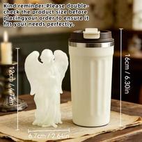 Glow In Dark 3D Printed Cute Fairy Girl Angel Figurine Peaceful Prayer Angels Statues Modern Wedding Home Decoration Christmas brown