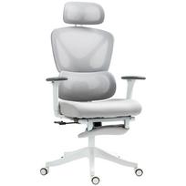 Office chair office chair, adjustable height, reclining backrest, rotating headrest, 71x70x129cm, black 71 x 70 x 129 cm