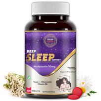 Shudh Kaama Deep Sleep With Melatonin 10mg and Tagar 250mg | Sleeping Aid Pills for Deep And Strong Sleep For Men and Women | Non-Habit Forming