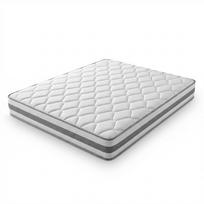 Mattress 90x200 H4 height 25cm with comfort foam, 7-zone pocket spring mattress ergonomic, adult spring mattress OEKO-TEX certified 200 x 90 x 25 cm balta