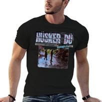 Husker-Du-Zen-Arcade-Classic T-Shirt Abstract Pattern Print Top XL black