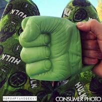 Green Fist Ceramic Mug for Coffee Tea Milk Drinkware Cups Green Hulk Porcelain Drinking Mug Boy Man Gifts Birthday Present 301-400ml žalia