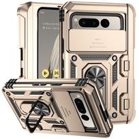 Case for Google Pixel Fold, with ring stand and camera lens sliding cover juoda