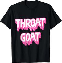 Min NEW LIMITED Funny Pink Throat Goat Adult Humor T-Shirt S pink