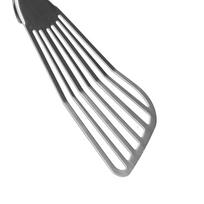 Slotted Fish Spatula Thick Polished Fish Turner Flipper for Kitchen Camping RestaurantSpatula gray