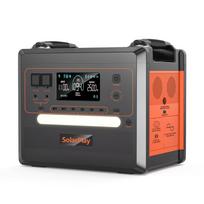 Nešiojama elektrinė stotelė SolarPlay Q2402M 2500W 2304Wh LiFePO4 Saulės generatorius 1100W Greitas įkrovimas 100W PD Avariniam naudojimui, stovyklavimui, kemperiui, autonominei veiklai, lauke Q2402M-1-TT