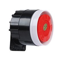 Mini laidinis automobilio garsiakalbis sirena namų apsaugos garso signalizacijos sistema 110Db Dc 12V juoda